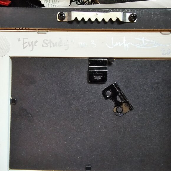 Fine Art - "Eye Study #3 mixed media painting on paper SIGNED BY ARTIST - Picture 7 of 9